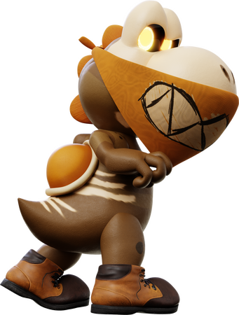 One of Churroshi's many Yoshi characters, Mesy.